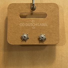 Go Dutch Label oorbellen | knopjes sterretje zilver