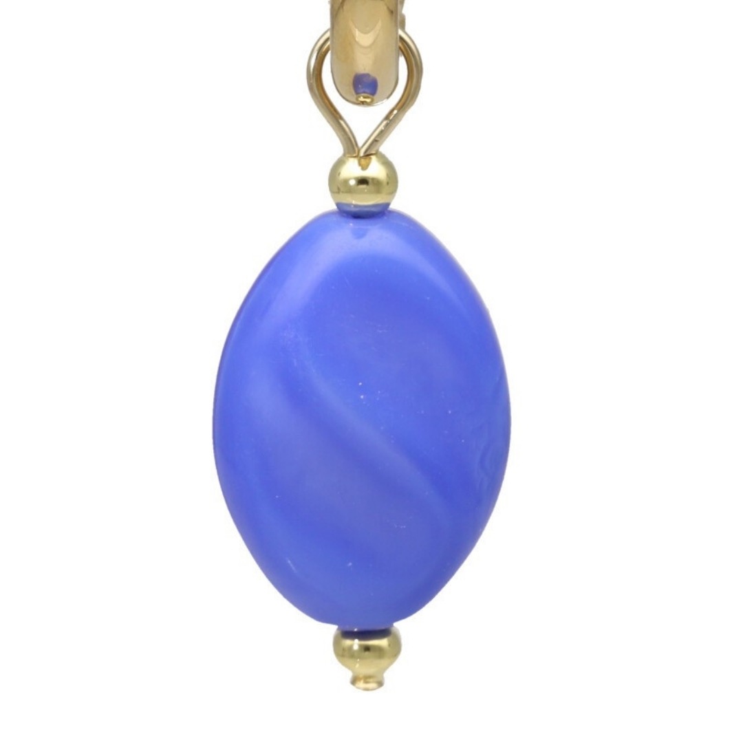 camps & camps oorbellen Glass Bead Sapphire