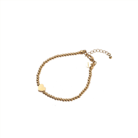 Go Dutch Label armband chunky heart - 14k