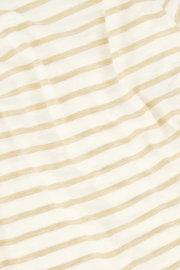 zusss pofmouw top gestreept jersey off white / ecru