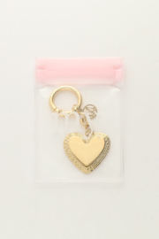 My Jewellery Goudkleurige bag charm met hartje