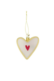zusss kerst ornament hart wit