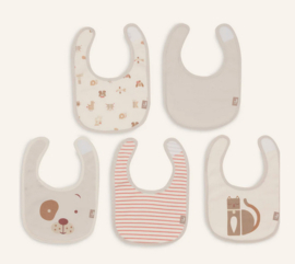 Jollein Slab Jersey Waterproof - Animal Friends - 5 Stuks