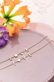 My Jewellery armband | luck letters zilver
