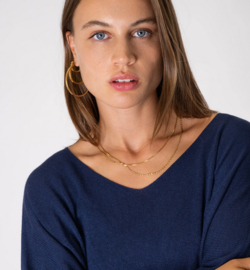 TILTIL Amber knitted top one size | kate blue
