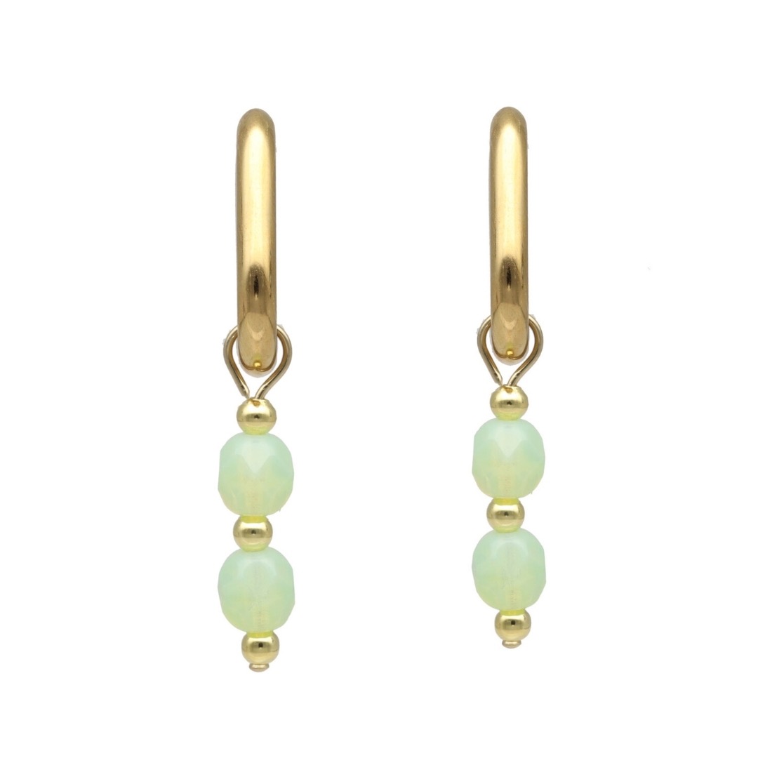 camps & camps oorbellen Glass Bead Erenite