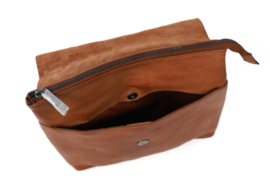 Bear design Rugzak/schoudertas 'Jesse' cognac