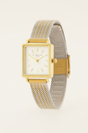 My Jewellery Vierkant horloge met multikleur schakelband