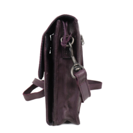 Bear design Schoudertasje 'Robbie' 2.0 mid night plum