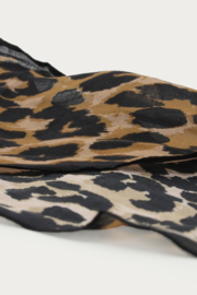 My Jewellery Panterprint sjaal met zwarte rand