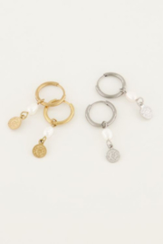 My Jewellery oorbellen | oorringen parel en munt goud