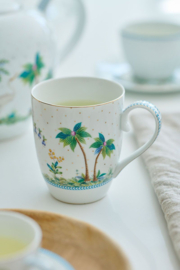 Pip studio jolie mok groot flowers per stuk | Dots gold 350 ml