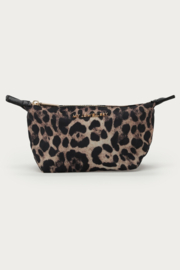 My Jewellery Zwarte kleine toilettas met panterprint