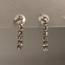 my jewellery oorbellen | Stras hanger met steentjes zilver*