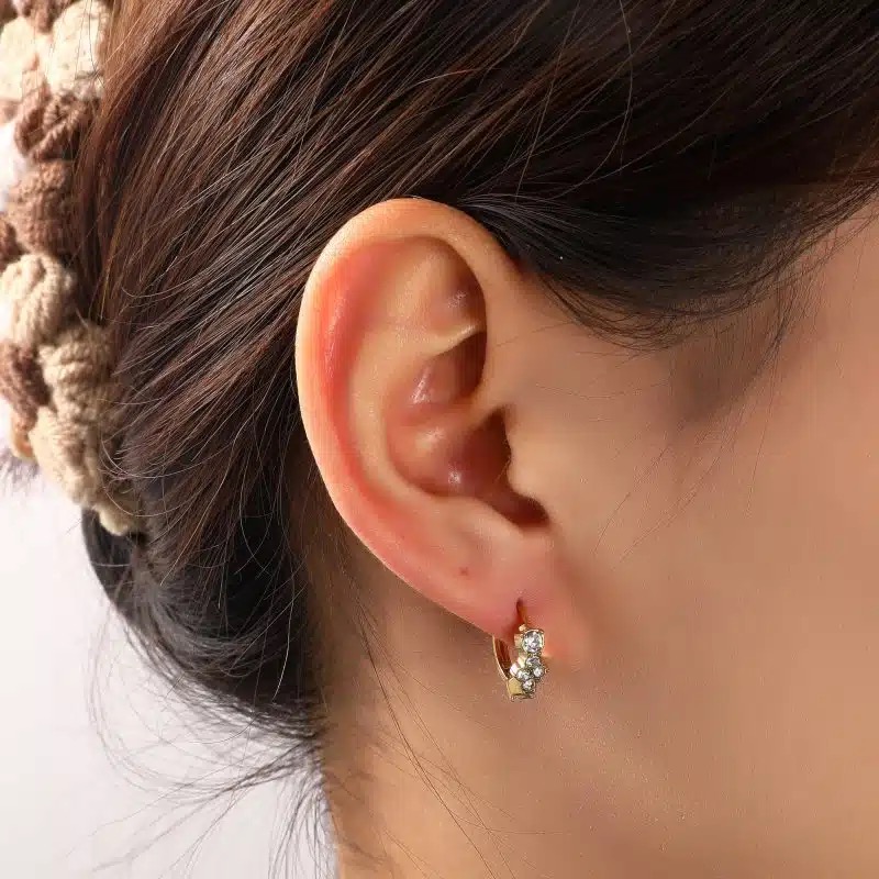 Go Dutch Label  oorbel met strass