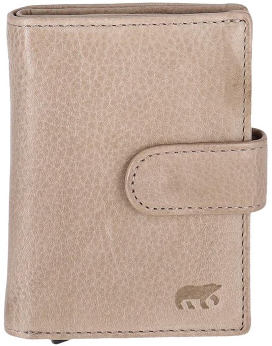 Bear Design portemonnee anti skim | silver mink