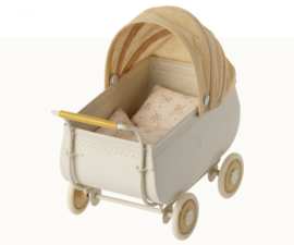 Maileg kinderwagen micro | geel