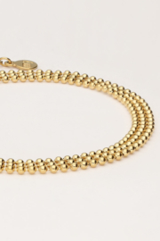 My jewellery armband met bolletjes goud