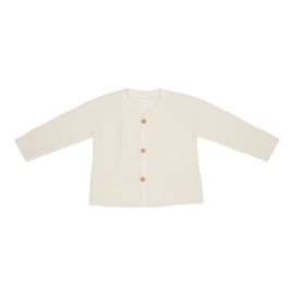 Little Dutch gebreid vest met knoopjes | soft white
