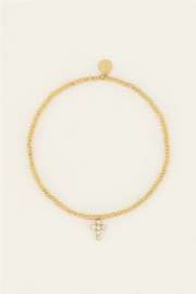 My Jewellery armband | Bold Spirit elastische armband met strass kruis