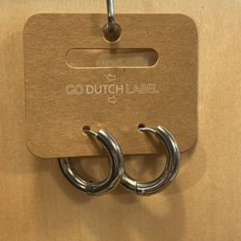 Go Dutch Label oorbellen | basic ring zilver