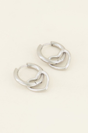 My Jewellery oorringen | met hartje zilver