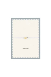 Zusss ansichtkaart zomaar armband hartje donkerblauw