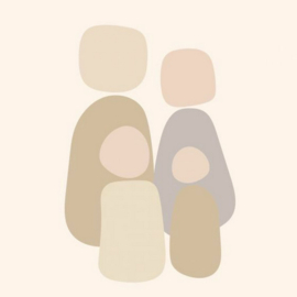homebound tegeltje family of four