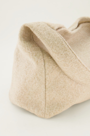 My jewellery Beige bouclé shopper