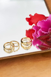 my jewellery ring | MOOD ring met transparante ster goud.