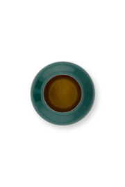 PIp studio ronde mini vaas | donkergroen 10cm