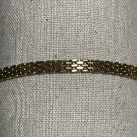 Go Dutch Label armband | platte schakel goud.