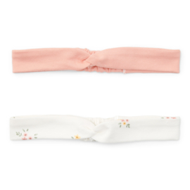 Little dutch Haarbanden set van 2 white meadows / flower pink