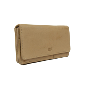 Bear Design overslag portemonnee 'Emma' | beige