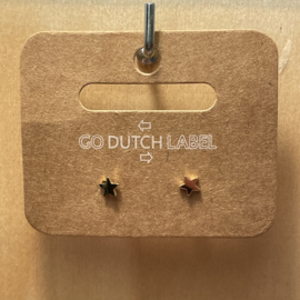 Go Dutch Label oorbellen | knopjes ster goud.