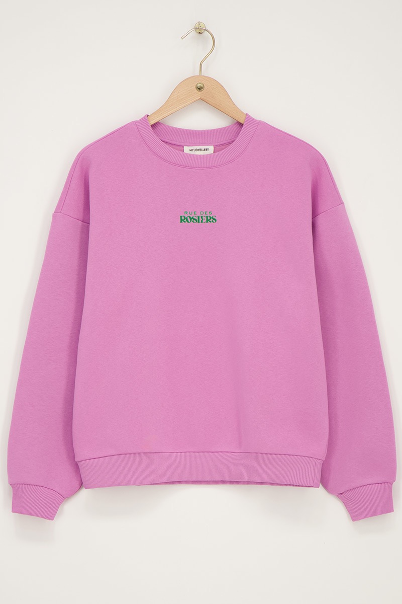 My Jewellery Roze sweater "Rue des Rosiers"