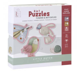 Little Dutch vormenpuzzel flowers & butterflies