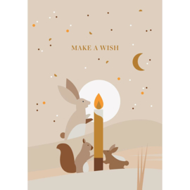 wenskaart Saskia Rasink | make a wish