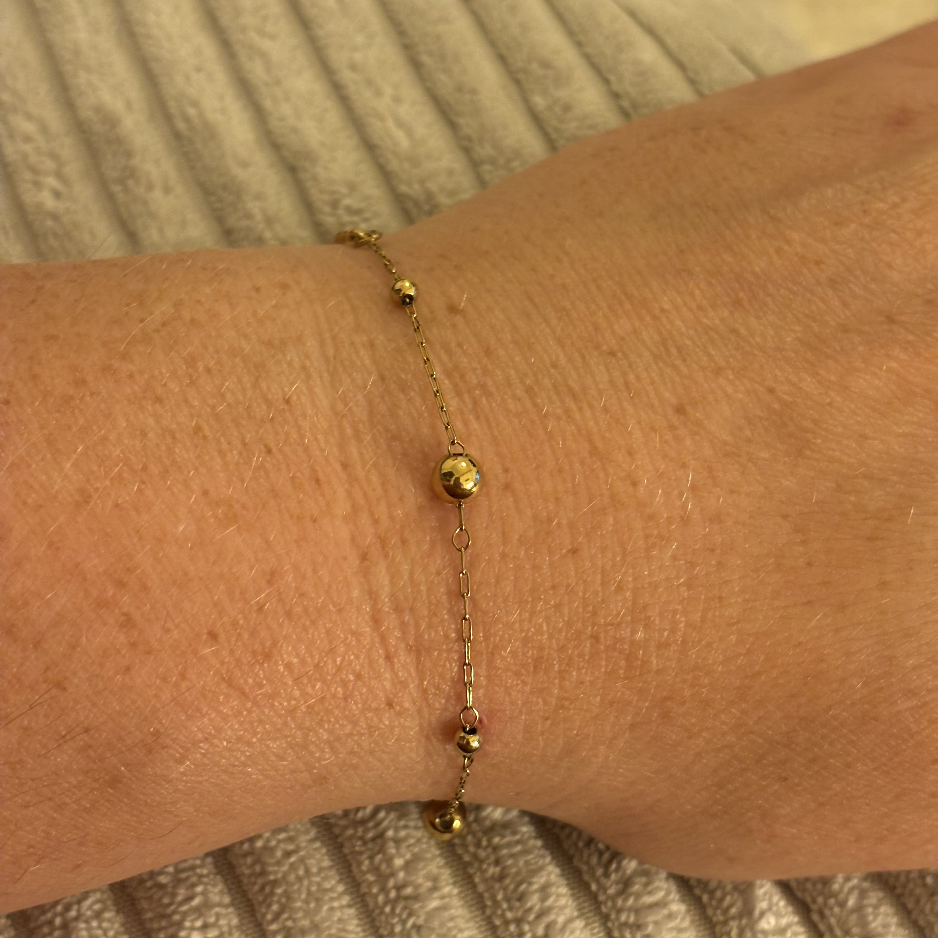 Go Dutch Label armband met bolletjes goud