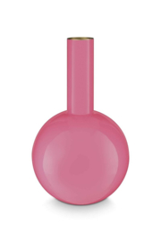 Pip Studio vase metal medium roze