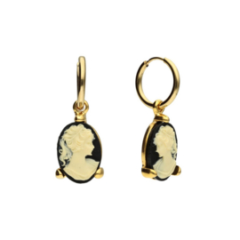 Camps & Camps oorbellen cameo black