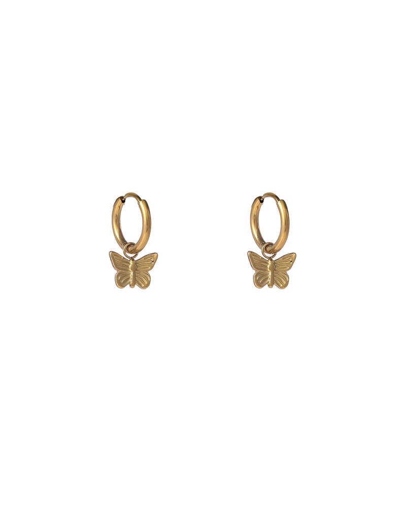 Go Dutch Label oorbel vlinder