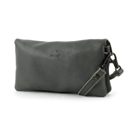 Bear Design Clutch/Mini schoudertasje 'Lydia' charcoal