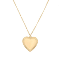 rose en camellia ketting met hart