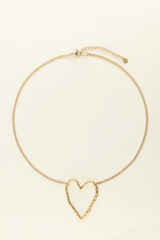 My Jewellery ketting | met groot open hart goud