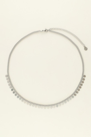 My jewellery ketting kleine muntjes zilver