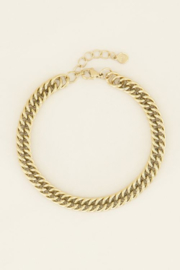 My Jewellery armband | brede schakels goud