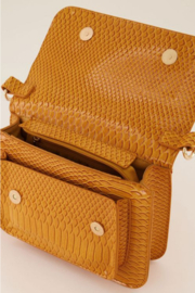 My Jewellery tas | schoudertas croco print licht oranje