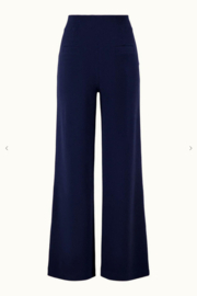 zusss structuur broek met stretch summer navy