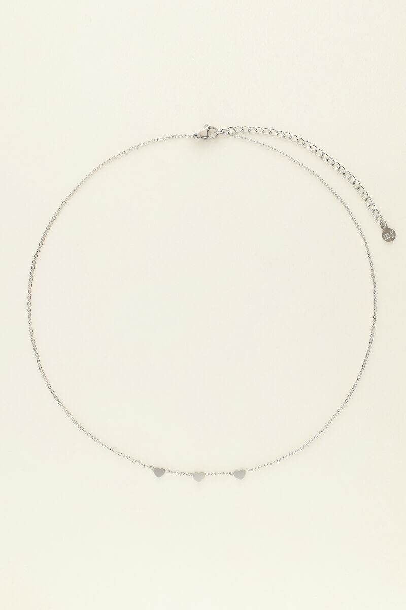 My Jewellery ketting | drie hartjes zilver